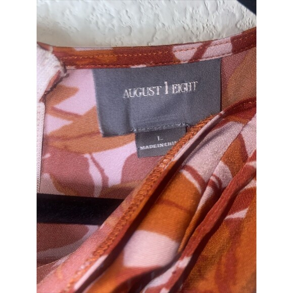 august 1 eight Floral Tank slip Dress Whimsical Fairy feminine romantic sexy L - Picture 3 of 10